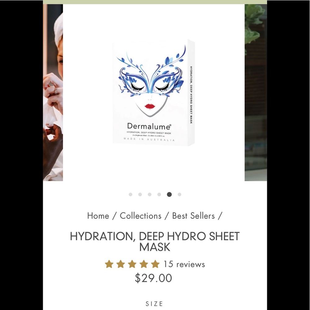 Dermalume face masks